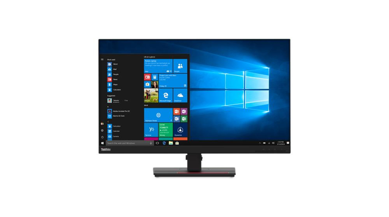 Lenovo ThinkVision T27q-20 - 68.6 cm (27") - 2560 x 1440 pixels - Quad HD - LCD - 6 ms - Black - 61EDGAT2EU