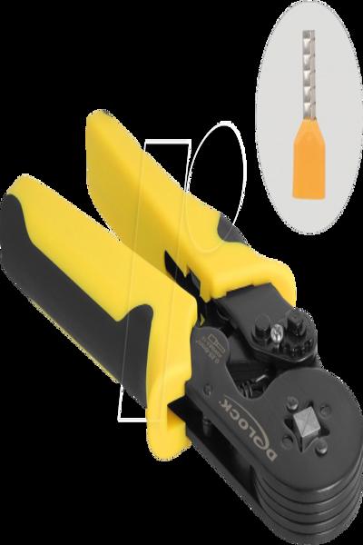 Delock Krympverktyg - för krympning av ändhylsor med självjusterande stift - 90558