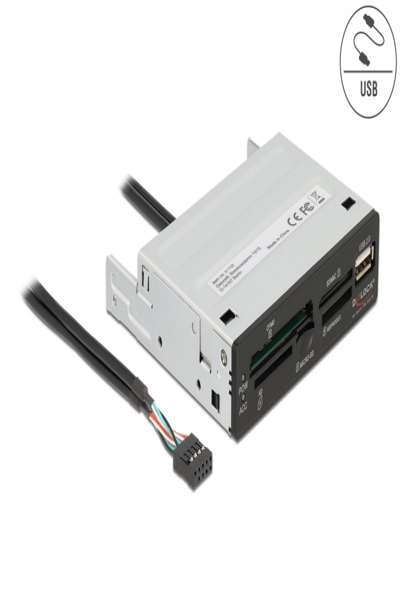 Delock Card reader - 3.5" (MS, MS PRO, MMC, MS Duo, xD, CF, microSD, microSDHC, microSDXC) - 91708