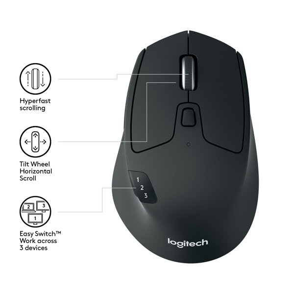 Logitech M720 Triathlon - Mouse - 910-004791