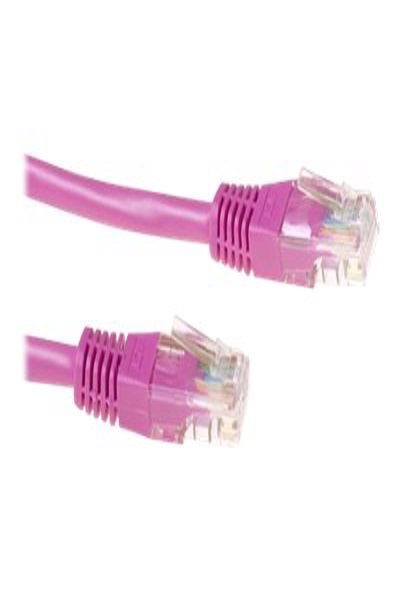 ACT Pink 10 meter U/UTP CAT6 patch cable with RJ45 connectors - 10 m - Cat6 - RJ-45 - RJ-45 - Pink