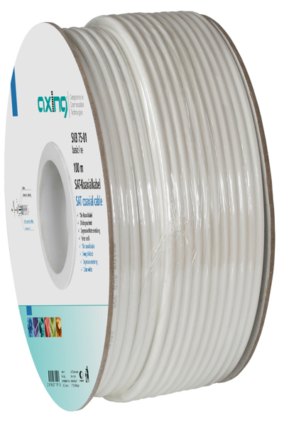axing SKB07501, 100 m, Mini, Blanc