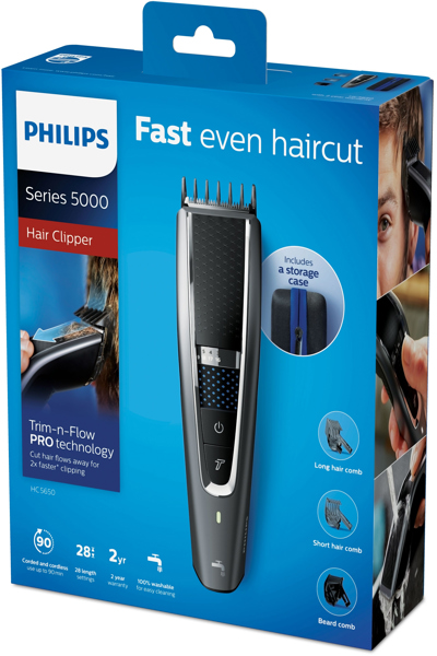 Philips HC5650/15 5000 Tondeuse à cheveux en acier