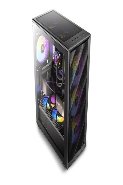 Antec AX85 ARGB Mid Tower Gaming Blue - Midi/Minitower - Mini tower - 0-761345-10173-8