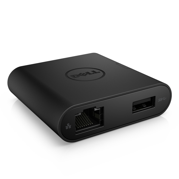 USB-C - HDMI / VGA / Ethernet / USB 3.0 - Schwarz - Verkabelt - USB 3.2 Gen 1 (3.1 Gen 1) Type-C - 10,100,1000 Mbit/s - Schwarz - 1920 x 1080 Pixel - Dell (DA200) - 470-ABRY