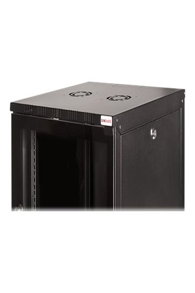 LogiLink W06A40B - Wall mounted rack - 6U - 50 kg - Key lock - Black - W06A40B