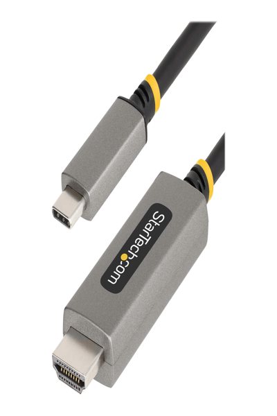 StarTech.com 6ft (2m) USB-C to HDMI Adapter Cable, 8K 60Hz, 4K 144Hz, HDR10, USB Type-C to HDMI 2.1 Video Converter Cable, USB-C DP Alt Mode/USB4/Thunderbolt 3/4 Compatible - 135B-USBC-HDMI212M