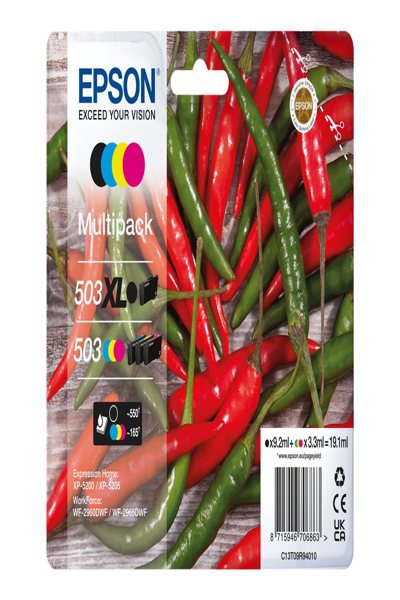 Pack multiple de 4 cartouches Epson 503 XL