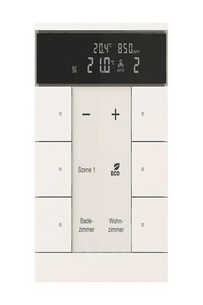 BUSCH JAEGER Raumtemperaturregler mitCO2/Feuchte-Sensor und Bedienfunktion 6- SBC/U6.0