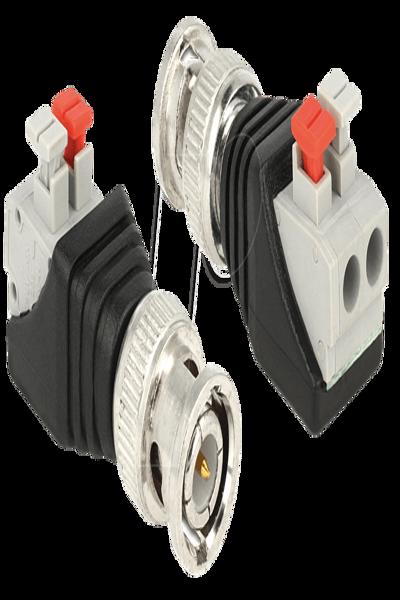 Delock Antennadapter - 2-polig kopplingsplint hona till BNC-hane - 65525