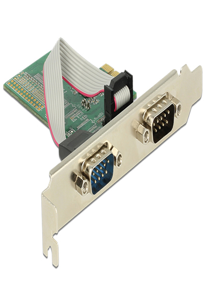 Delock PCI Express-kort > 2 x seriell RS-232 - 89555