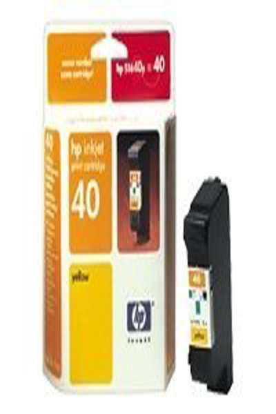 HP 40 Standard Yield Ink Cartridge: Pigment-based, 1 Pc