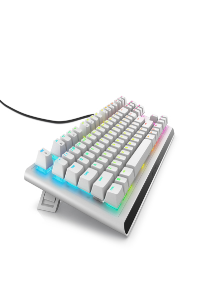 Dell Alienware AW420K - Wired - USB - Mechanical - QWERTY - RGB LED - White - AW420K-W-WW