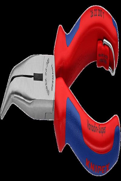 KNIPEX 26 22 200 T Verkstedtang med flat rund nese, 40° bøyd, 200 mm - 26 22 200 T