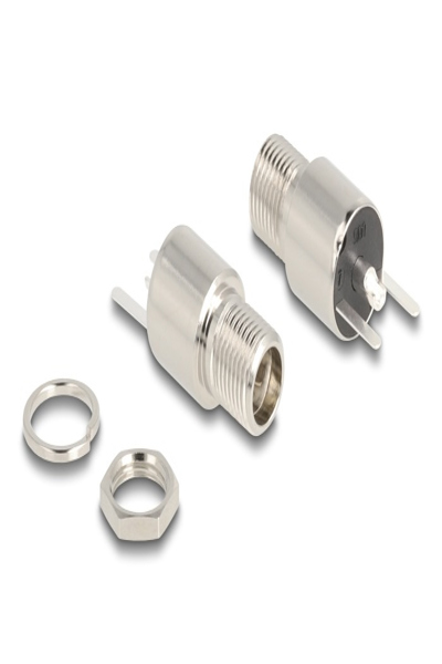 Delock Strömkontakt - DC-jack 5,5 mm x 12 mm (ID: 2,5 mm) (F) skott - 90171