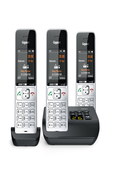 Gigaset Comfort 500A Trio Silver/Black Phone - L36852-H3023-B111