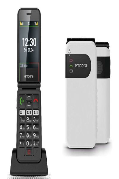 Emporia SIMPLICITY glam 4G - white - Cellphone - 7.1 cm - V227-4G_001