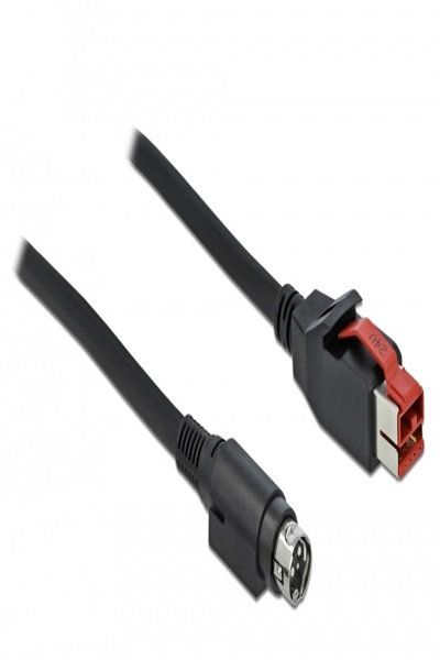 Delock PoweredUSB-kabel - USB PlusPower (24 V) (M) till Power mini-DIN (M) - 85946