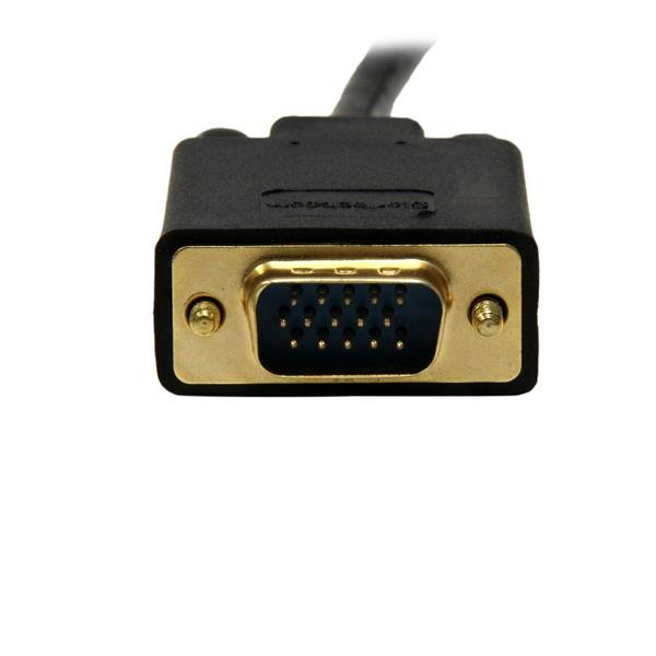StarTech 15ft DisplayPort to VGA Adapter Cable DP to VGA Black - DisplayPort Cable - HD-15 (W) to DisplayPort (M) - 4.57 m - Snapped - Black - DP2VGAMM15B