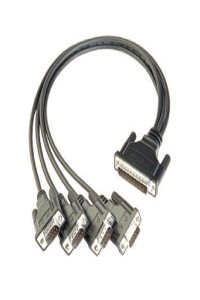 Moxa CBL-M44M9x4-50 - Black - DB44 - DB9