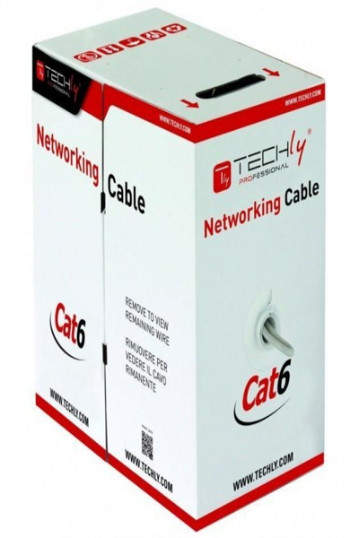 Techly ITP6-CCA-305-BL - 305 m - Cat6 - U/UTP (UTP) - Blue