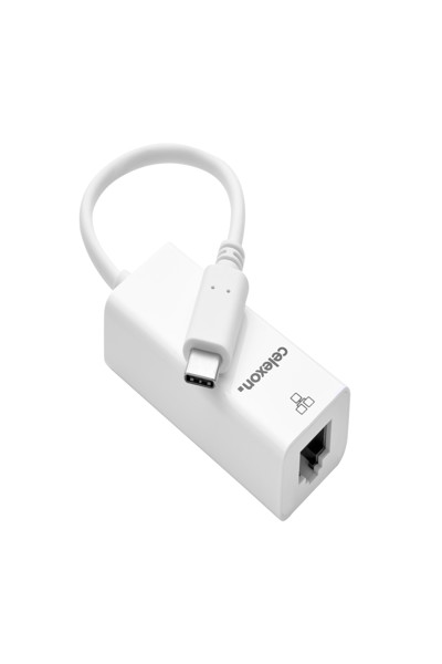 Adaptateur USB-C vers Ethernet M/F celexon blanc