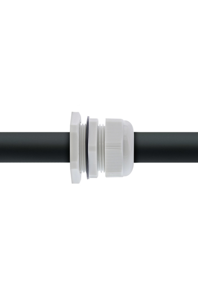 Presse-étoupe en ligne Nylon IP68 4 - 8 mm gris 10 pièces.