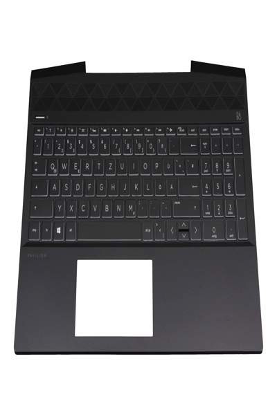 Clavier HP L21412-041 avec boîtier supérieur DE noir rétroéclairé