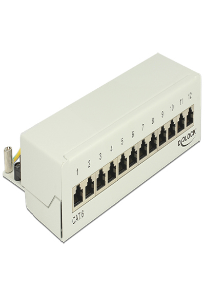 Panneau de brassage Delock - RJ-45 X 12