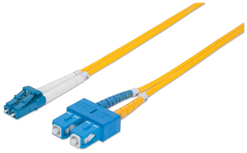 Intellinet Patch cord - LC Single Mode (M) - SC Single Mode (M) - 1.0m - 473965