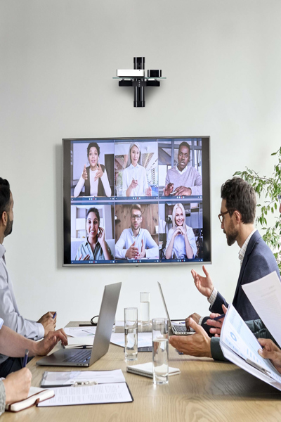 StarTech.com Flytande väggmonterad AV-hylla, justerbar höjdhylla för under TV:n, organiserar A/V-utrustning på svart härdat glashylla - 1B-WALL-MOUNT-SHELF