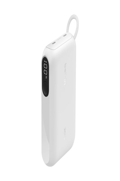 Belkin BoostCharge - Power Bank - with Display - 10000 mAh - 20 Watt - PD - Fast Charge - 2 - BPB027HQWH