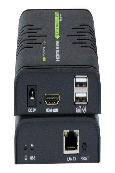 Techly 120m HDMI KVM extender over network cable - IDATA-HDMI-KVM2