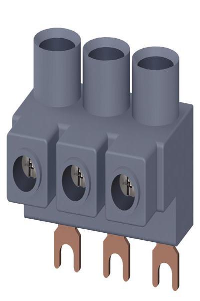 Siemens 3-phase feed-in terminal for busbar 3RV29