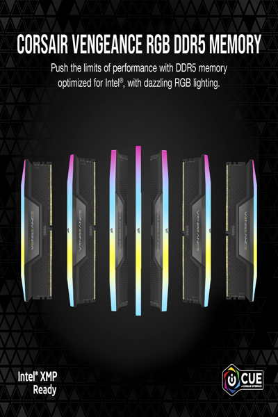 VENGEANCE RGB DDR5 6000MHz 32GB 2x16GB - CMH32GX5M2B6000C38