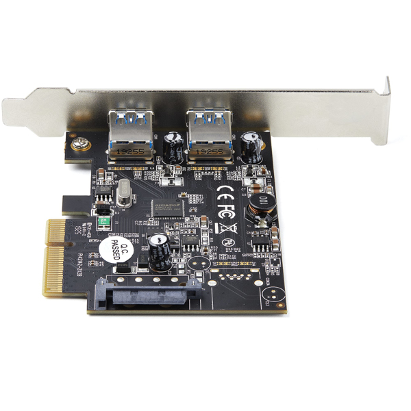 StarTech 2-port USB PCIe adapter - 10Gbit/s per port - USB 3.1/3.2 Gen 2 Type-A PCI Express 3.0 x2 host controller expansion card - Add-On Adapter Card - Full/Low Profile - Windows & Linux (PEXUSB312A3) - USB Adapter - PCIe 3.0 x4 Low-Profile - USB-C 3.1 Ge - PEXUSB312A3