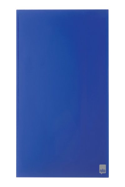 Rexel Diamond Glass Board Magnetic Blue 450x450mm Retail Pack - 450 mm - 15 mm - 450 mm - 496 mm - 496 mm - 35 mm