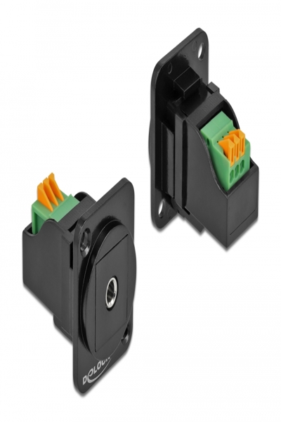 Delock D-Type Module 3.5 mm 3 pin stereo jack female to terminal block - 86732