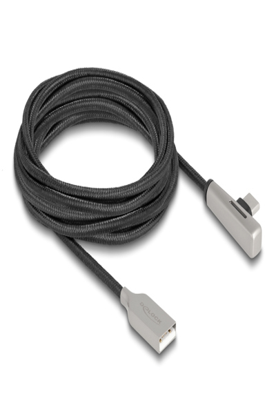 Delock USB-kabel - USB (hane) till 24-stifts USB-C (hane) vinklad - 80768