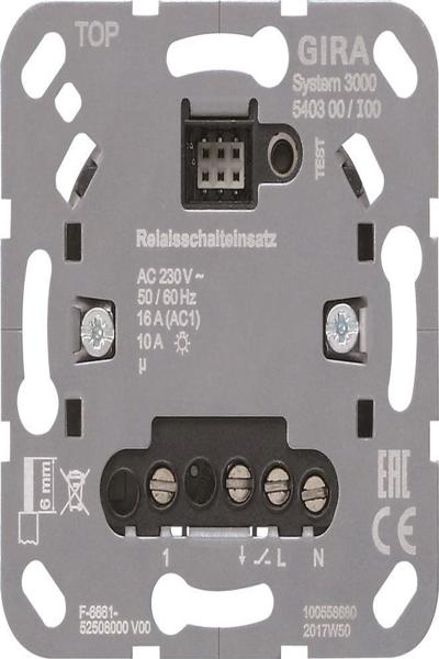GIRA System 3000 Relais 540300 Insert de commutation