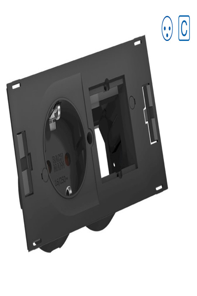 Bachmann DUE, Indoor, Type E, Black, 1 AC outlet(s), 1 pc(s)