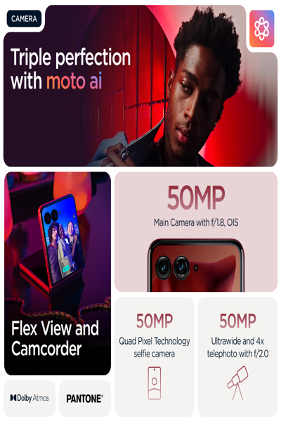 Motorola Solutions razr 60 ultra 6.96" Dual SIM Android 15 USB Type-C 4700 - 512 GB - 4,700 mAh - PB8R0008PL