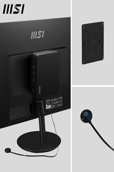 MSI Cubi NUC 1M Intel Core i3 100U Desktop 8GB RAM 512GB SSD Mini PC Win - CUBI NUC 1M I3 100U FS 8GB 512GB W11P