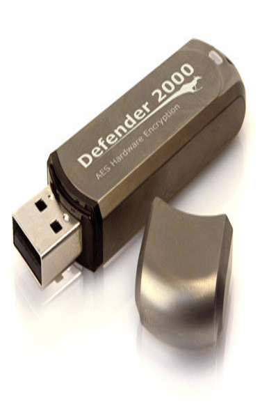 iStorage Kanguru Defender 2000 FIPS 140-2 Certified - 32Gb - 32 GB - USB Type-A - 2.0 - 30 MB/s - Capless - Brown - KDF2000-32G