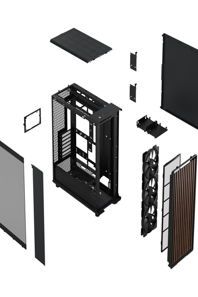 Fractal Design North XL RC Charcoal Black TG Dark - Desktop - ATX - FD-C-NOR1X-05