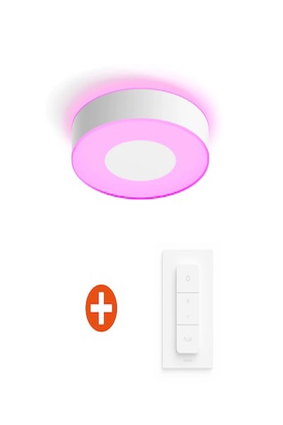 Philips White & Col. Amb. Xamento Deckenleuchte L wh 3400lm & Dimmschalter