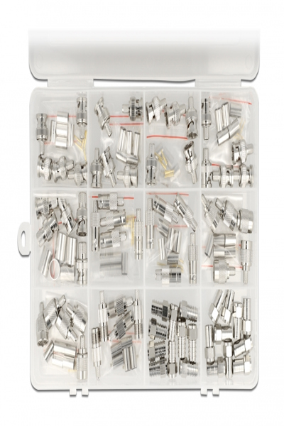 Delock RF-kontaktsats - koaxial - 66811