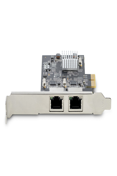 StarTech.com 2-portars 2,5 Gbps NBASE-T PCIe-nätverkskort, Intel I225-V, nätverkskort med dubbla portar för datorer, nätverkskort för flera gigabit-enheter, PCI Express-server-LAN-kort, stationärt Ethernet-gränssnitt - PR22GI-NETWORK-CARD