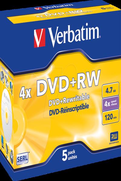 Verbatim DataLifePlus - 5 DVD+RW