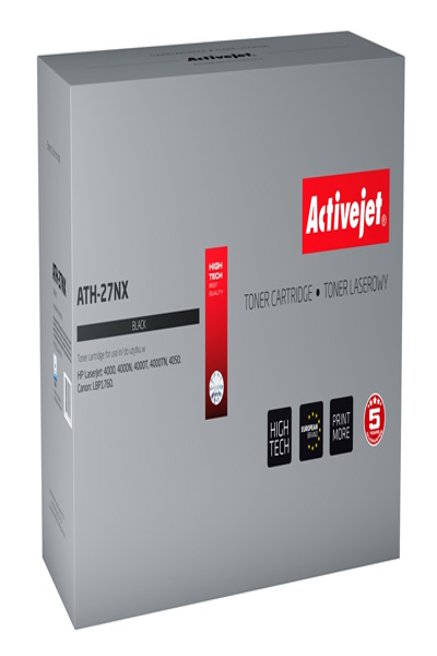 Toner noir Activejet ATH-27NX (11 300 pages) pour HP 27X